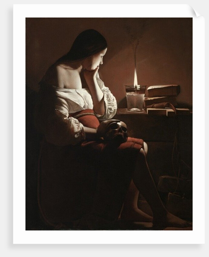 The Magdalen with the Night Light, c.1638-40 by Georges de la Tour