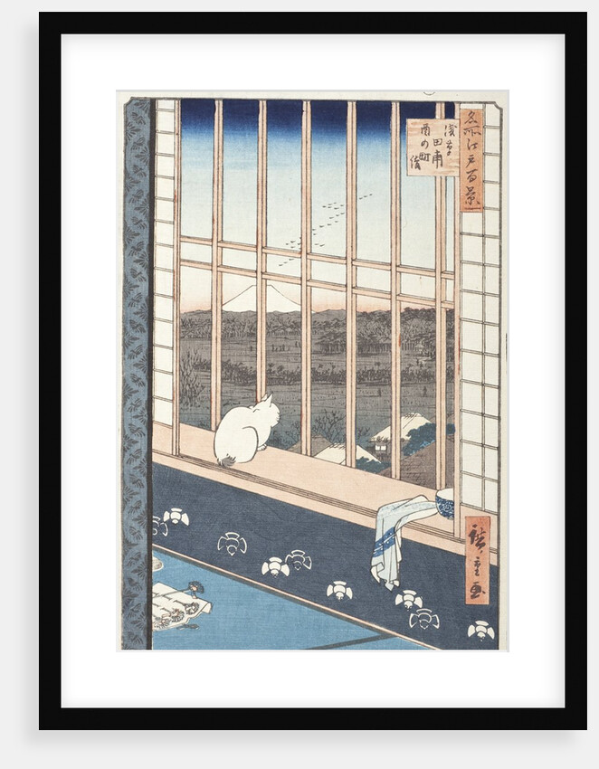 Asakusa Rice Fields and Festival of Torinomachi from the Series One Hundred Famous Views of Edo, 1857 by Ando or Utagawa Hiroshige