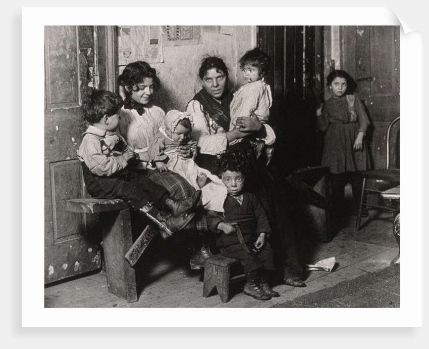 An Italian home near Hull House, Chicago, 1910 by Lewis Wickes Hine