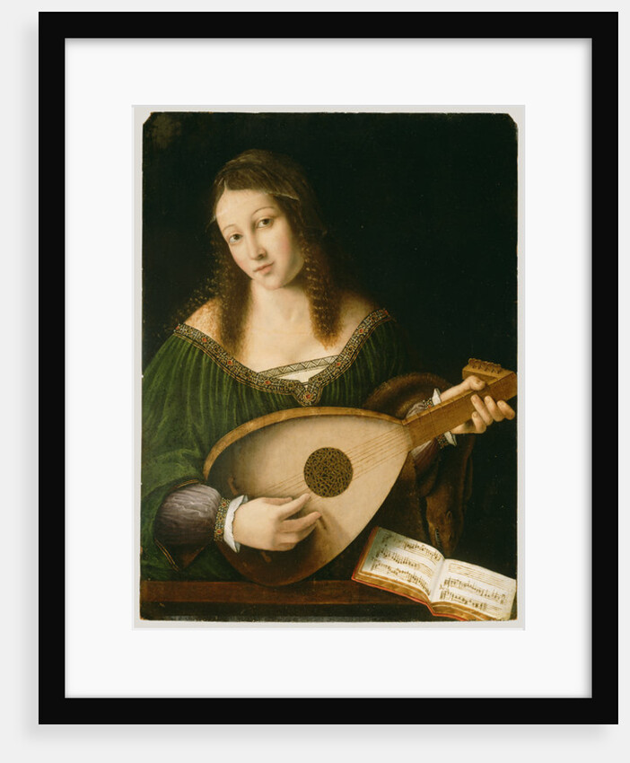 Lady Playing a Lute, c.1530 by Veneto Bartolomeo