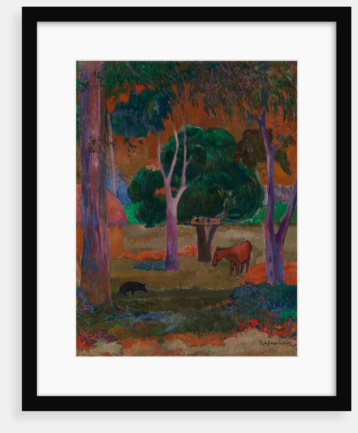 Landscape with a Pig and a Horse, 1903 by Paul Gauguin