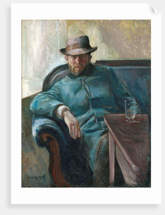 Portrait of Hans Jaeger, 1889 by Edvard Munch