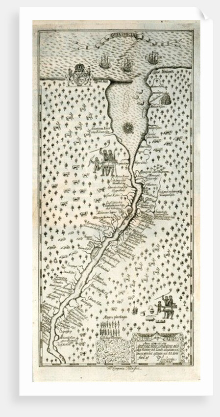 Nova Svecia, 1696 by Swedish School