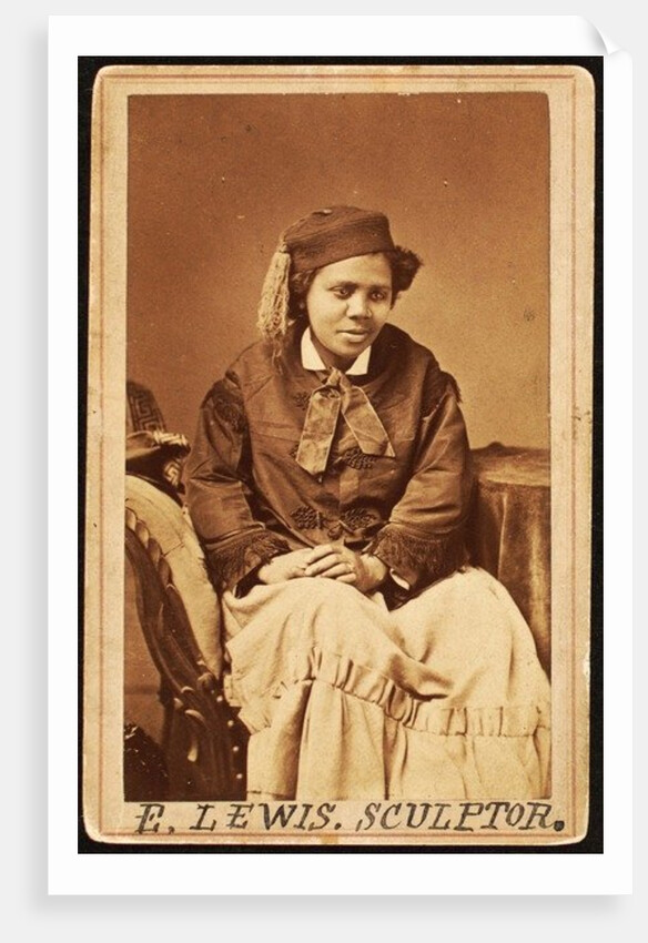 Carte de visite of Edmonia Lewis, c.1870 by Henry Rocher