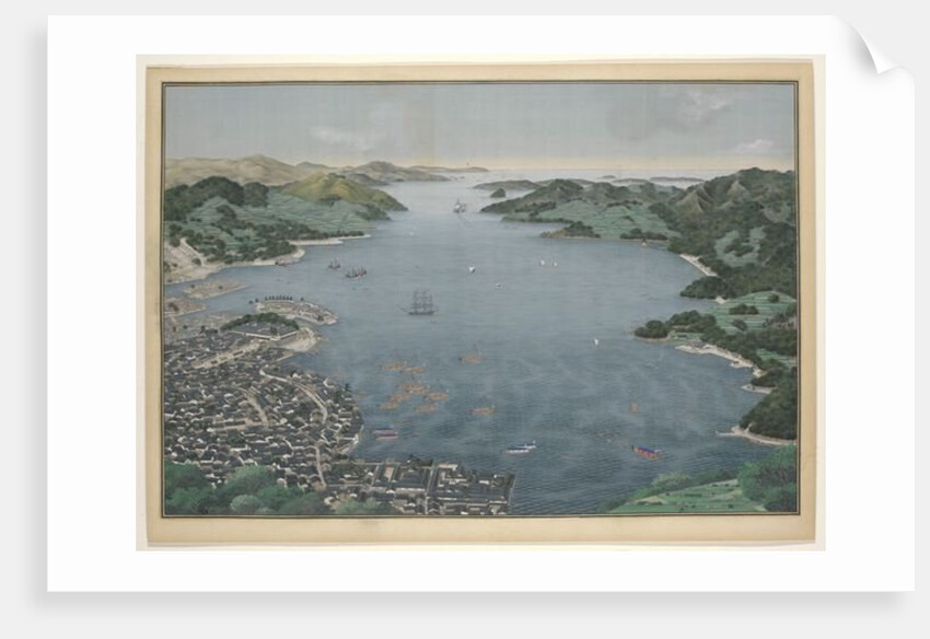 Nagasaki Harbour, c.1800-50 by Keiga Kawahara