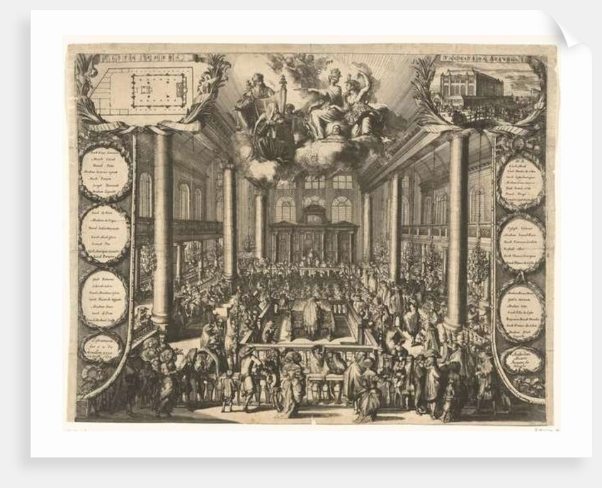 Inauguration of the Portuguese Synagogue in Amsterdam, 1675 by Romeyn de Hooghe