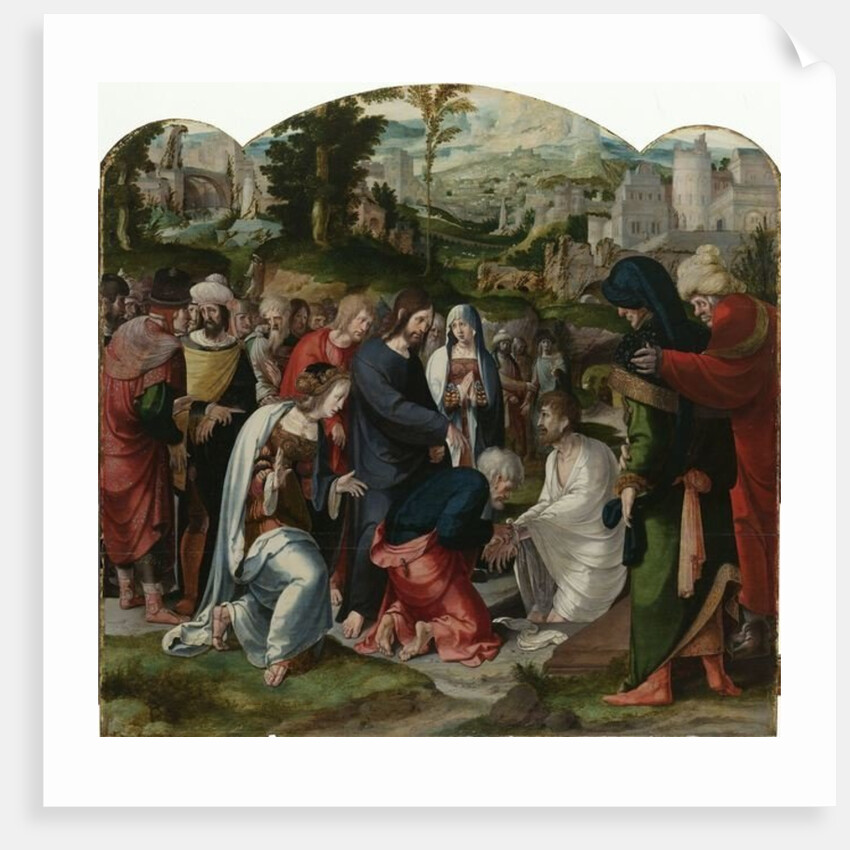The Raising of Lazarus, centre panel of the triptych, c.1530 by Aertgen Claesz van Leyden