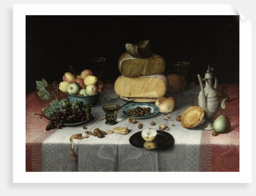 Still Life with Cheese, c.1615 by Floris Claesz. van Dyck