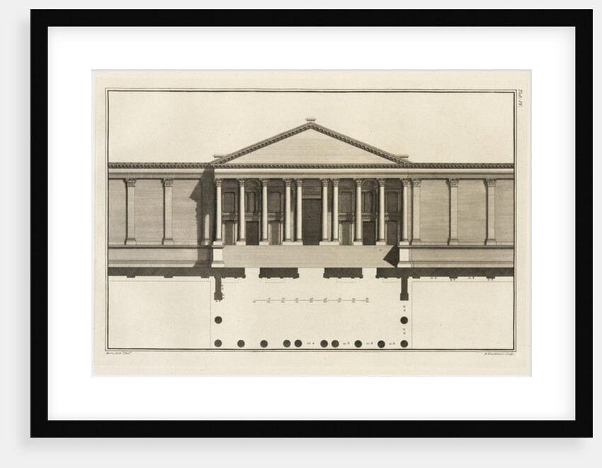 Upright of the Grand Entrance to the Court of the Temple, 1753 by Giovanni Battista Borra