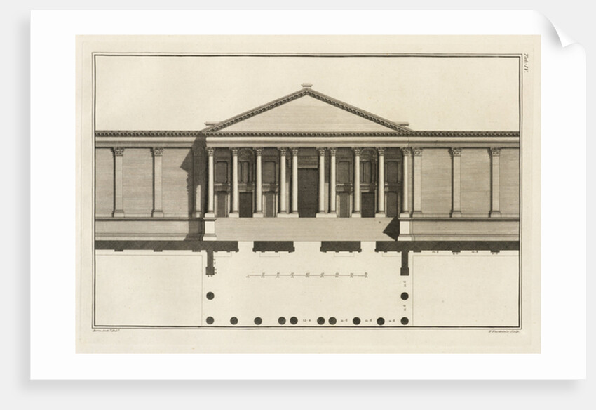 Upright of the Grand Entrance to the Court of the Temple, 1753 by Giovanni Battista Borra