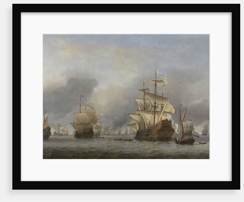 Capture of the Royal Prince, c.1670 by Willem van de the Younger Velde