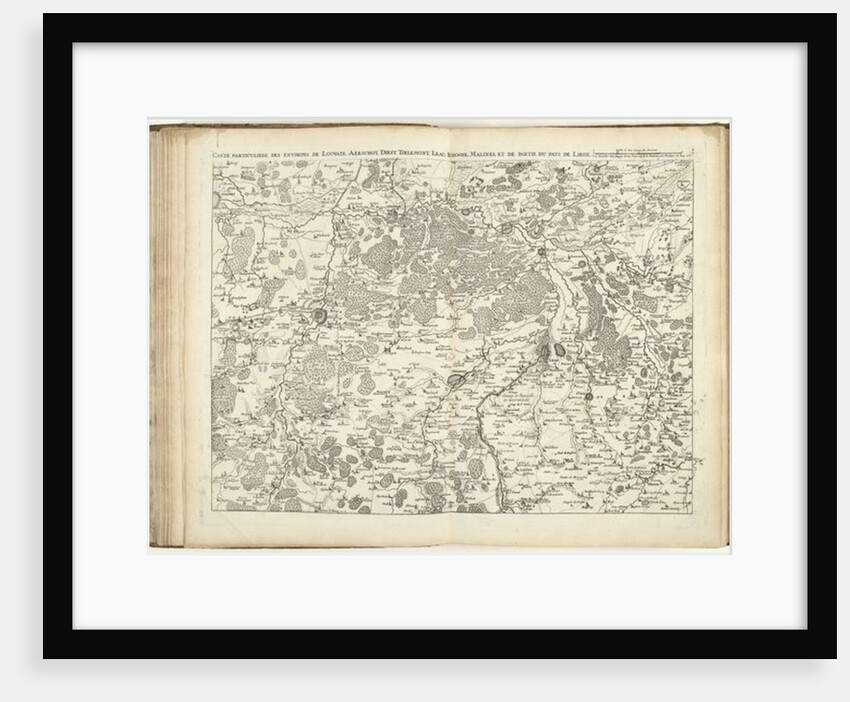 Map of Brabant, 1706 by Flemish School
