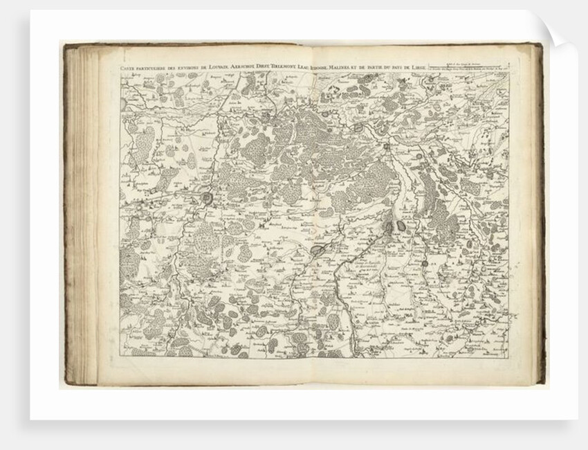 Map of Brabant, 1706 by Flemish School