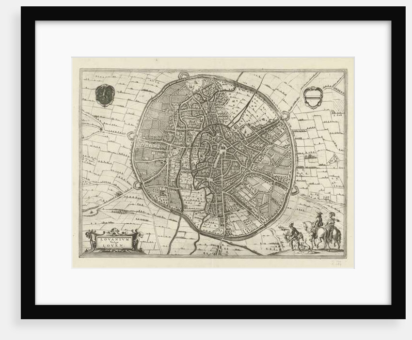 Plan of Leuven, 1581 by Jan Luyken