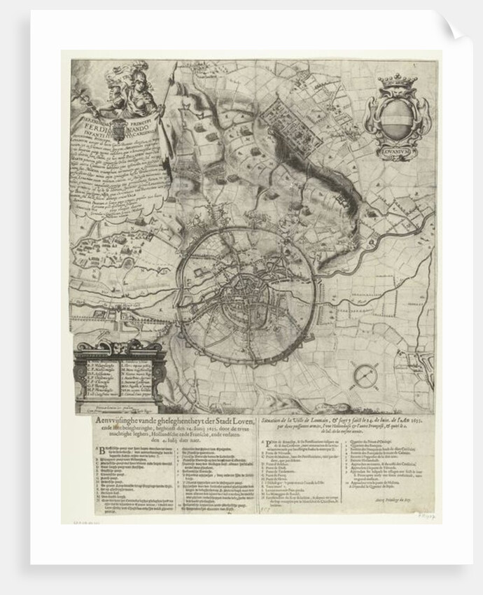 Siege of Leuven by the Dutch and French armies 1635 by Dutch School