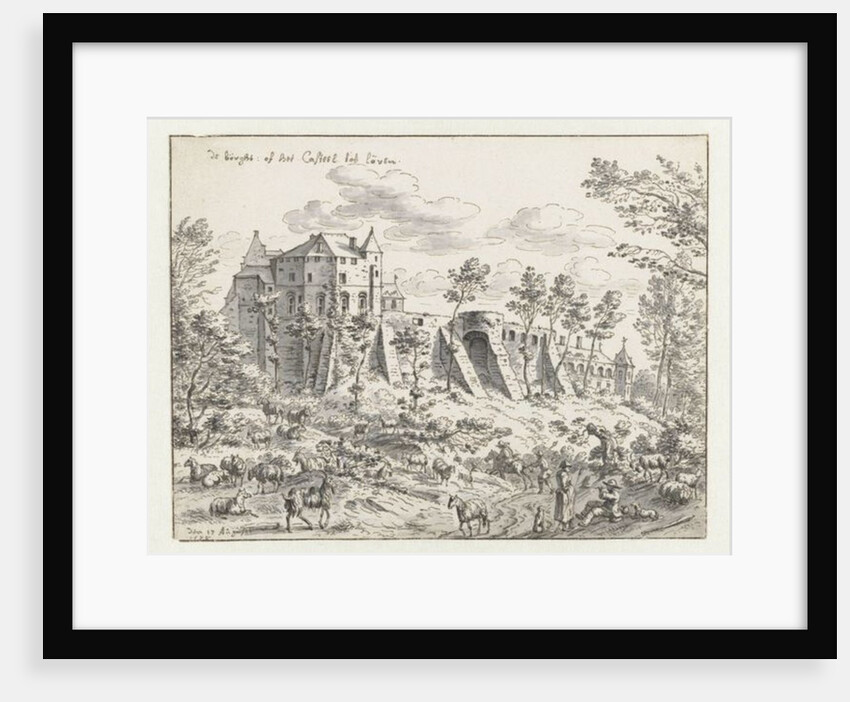 Castle of Leuven, 1675 by Josua de Grave