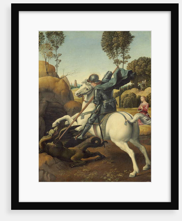 Saint George and the Dragon, c.1506 by Raphael (1483-1520)