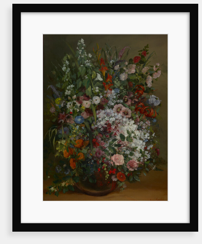 Bouquet of Flowers in a Vase by Gustave Courbet