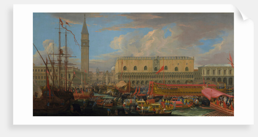 The Bucintoro Departing from the Bacino di San Marco, 1710 by Luca Carlevaris