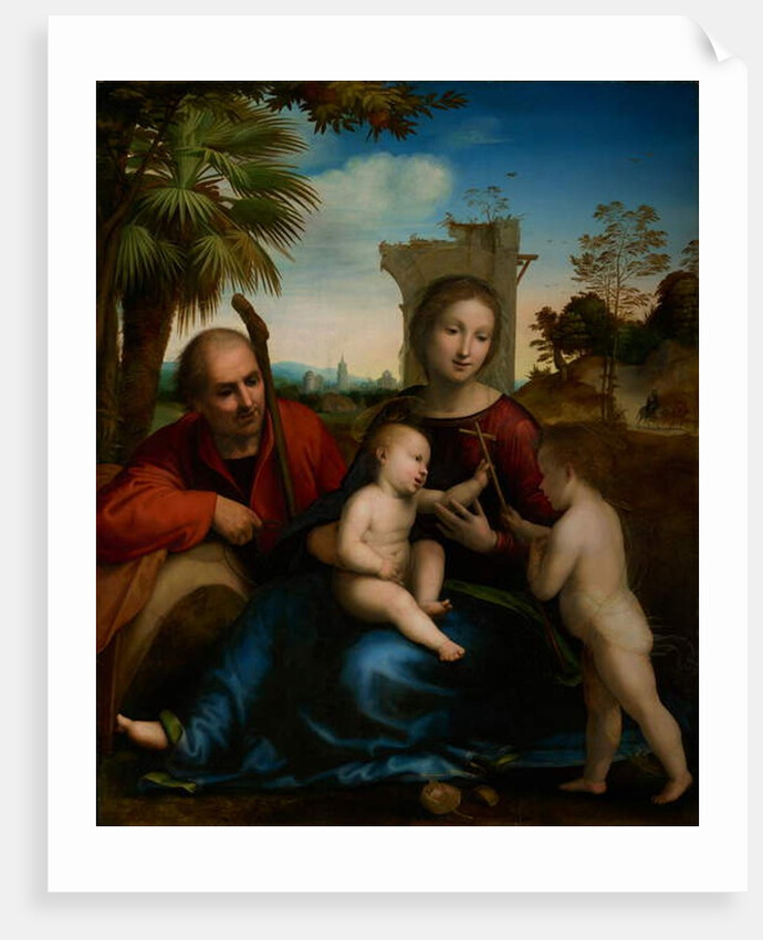 The Rest on the Flight into Egypt with St. John the Baptist, c.1509 by Fra (1472-1517) Bartolomeo