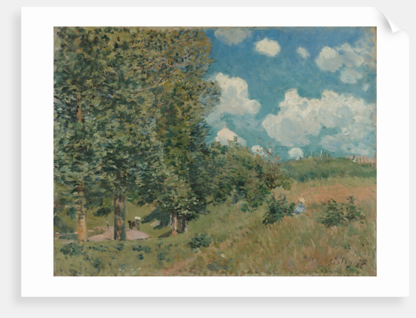 The Road from Versailles to Saint-Germain, 1875 by Alfred Sisley