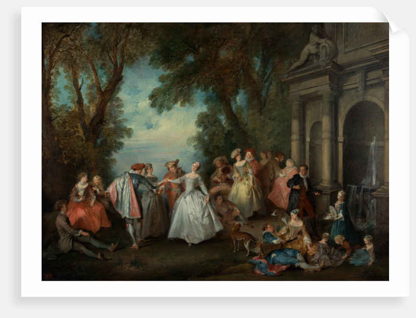Dance before a Fountain, c.1724 by Nicolas Lancret