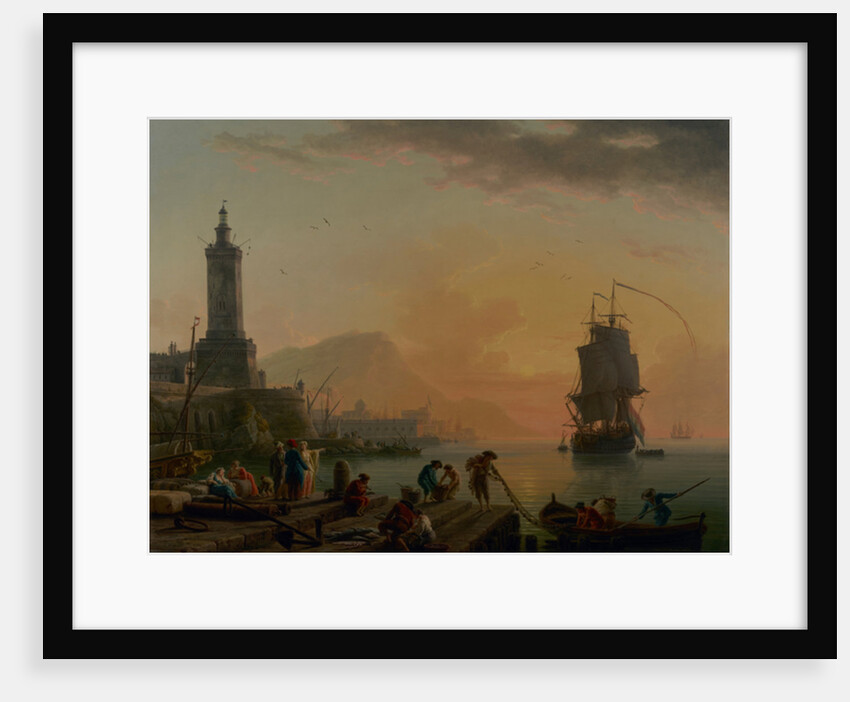 A Calm at a Mediterranean Port, 1770 by Claude Joseph Vernet