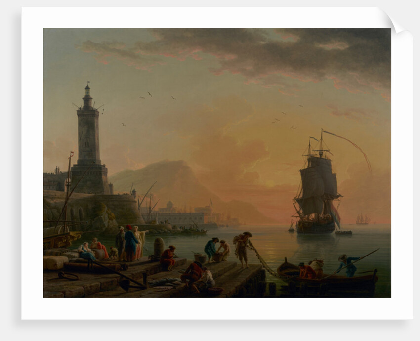 A Calm at a Mediterranean Port, 1770 by Claude Joseph Vernet