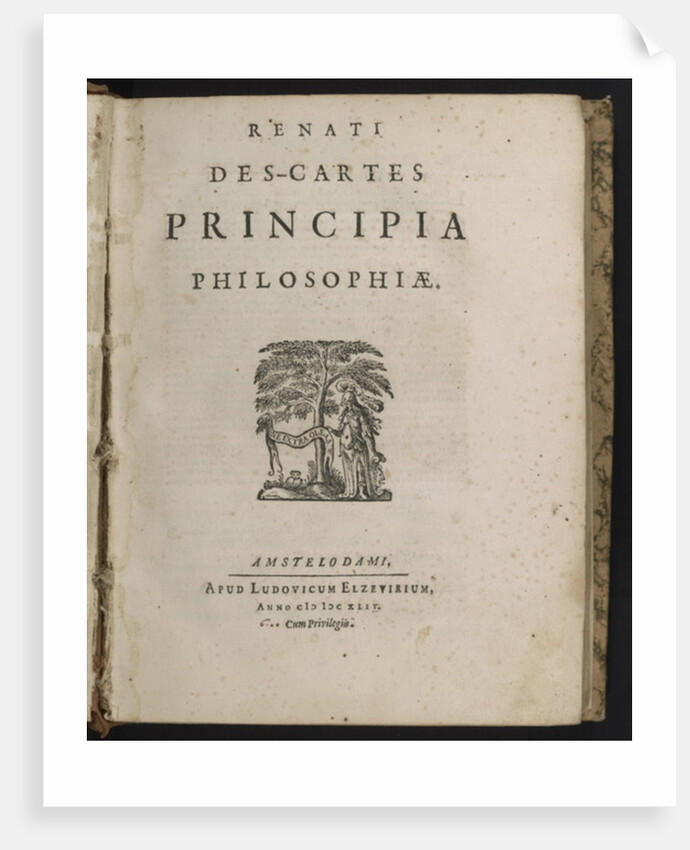 Title page of Principia philosophiae by Rene Descartes, 1644 by Dutch School