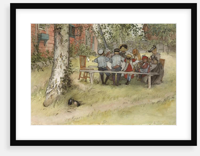 Breakfast under the Big Birch by Carl Larsson