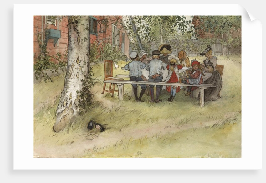 Breakfast under the Big Birch by Carl Larsson