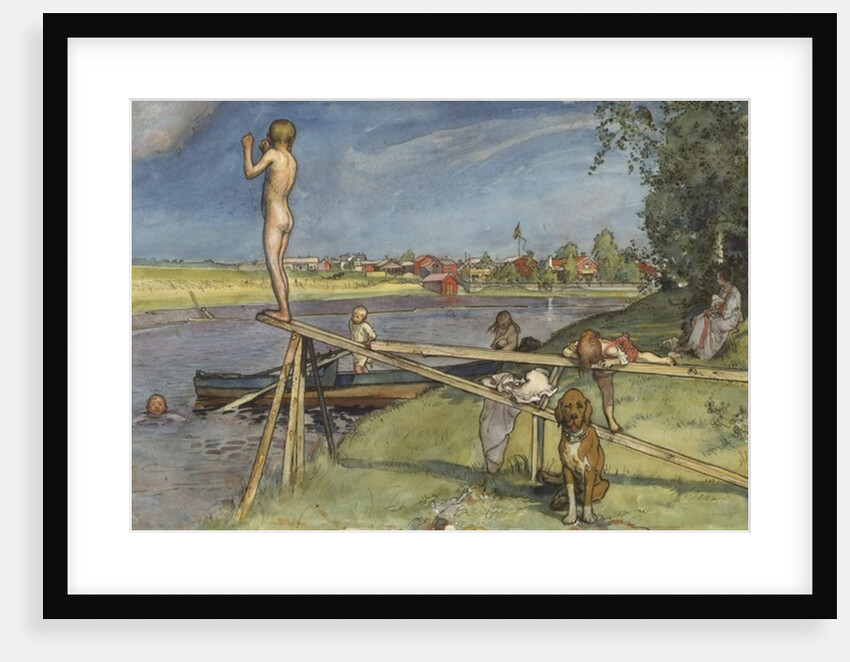 A Pleasant Bathing Place by Carl Larsson