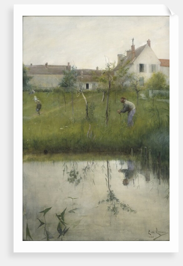 The Old Man and the Nursery Garden by Carl Larsson