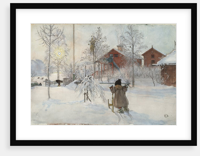 The Yard and Wash-House by Carl Larsson