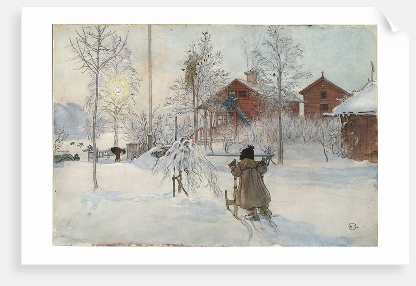 The Yard and Wash-House by Carl Larsson