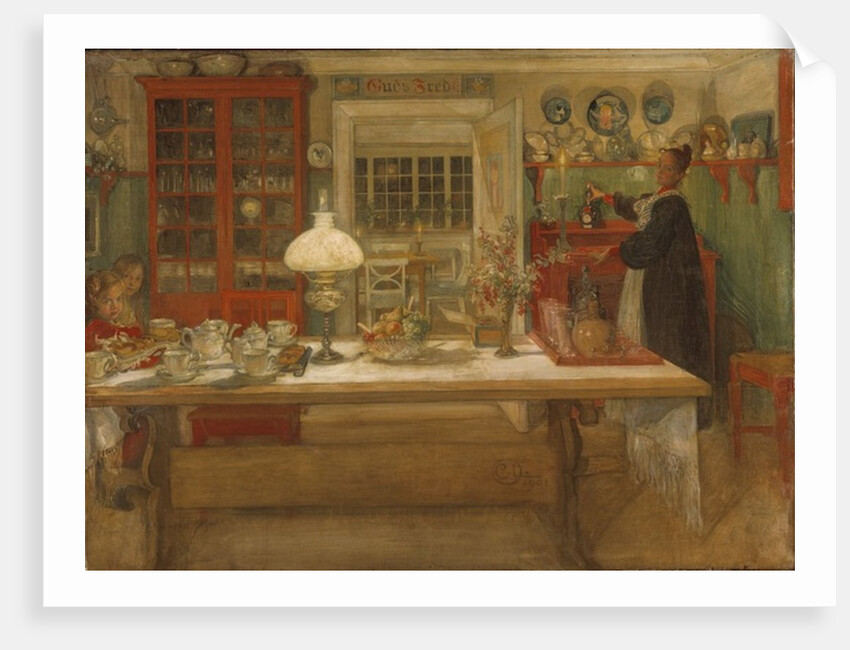 Getting Ready for a Game, 1901 by Carl Larsson