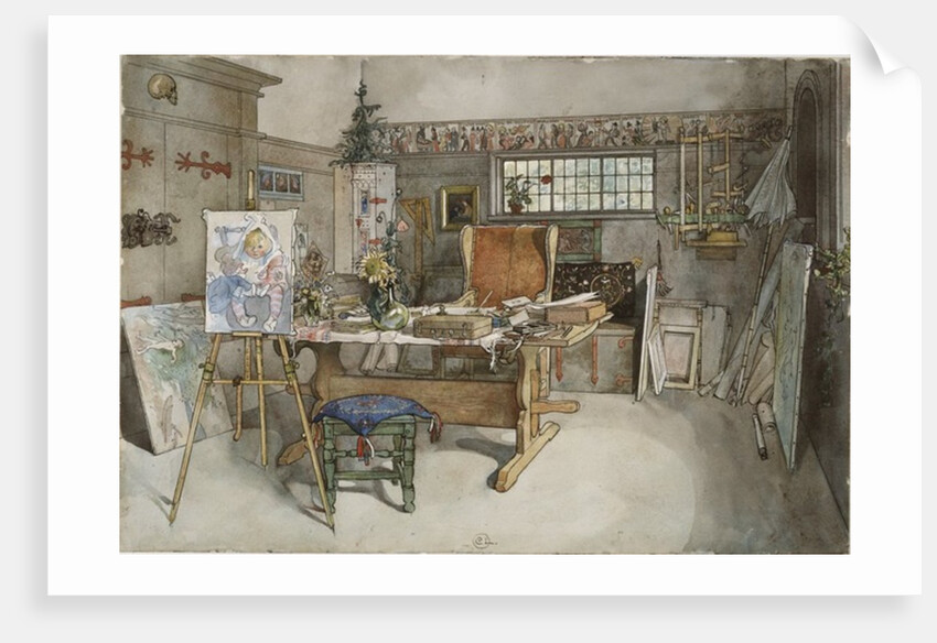 The Studio by Carl Larsson