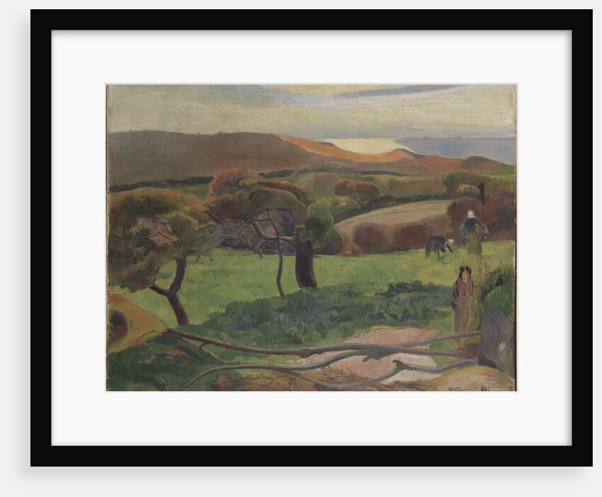Landscape from Bretagne, 1889 by Paul Gauguin