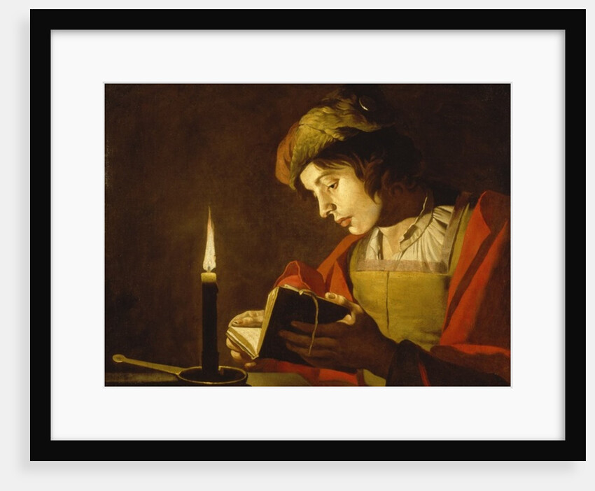 Young Man Reading by Candle Light, c.1630 by Matthias (c.1600-p.1650) Stomer