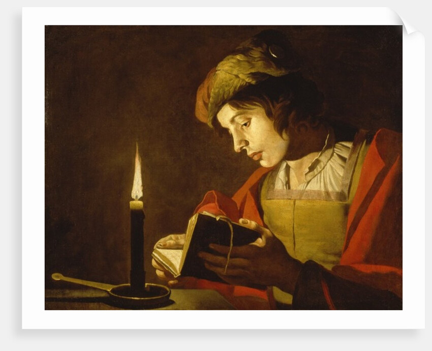 Young Man Reading by Candle Light, c.1630 by Matthias (c.1600-p.1650) Stomer