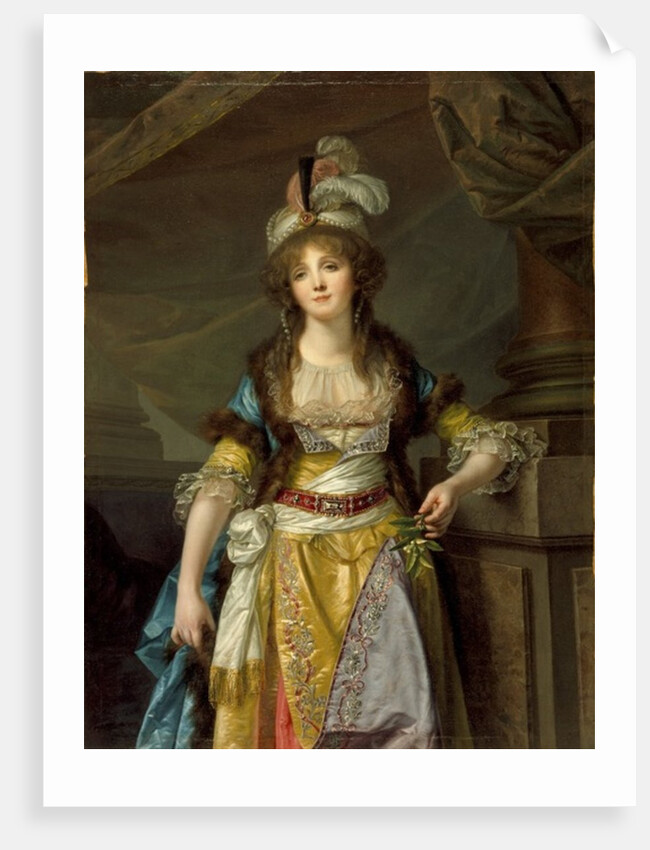 Portrait of a Lady in Turkish Fancy Dress, c.1790 by Jean Baptiste Greuze