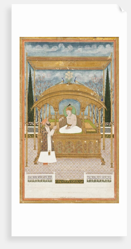 Emperor Shah Alam II on the Peacock Throne, 1801 by Musawir Khairullah