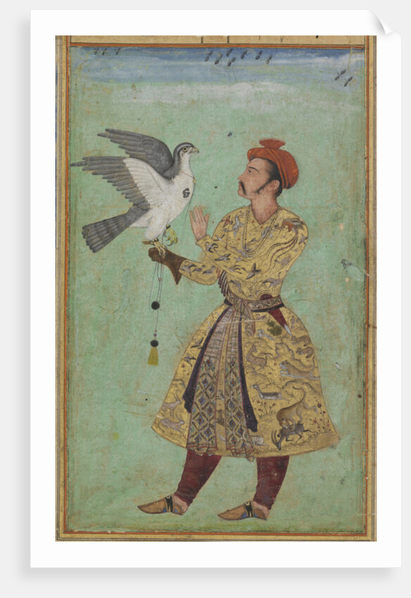 Prince With a Falcon, c.1600-5 by Mughal School