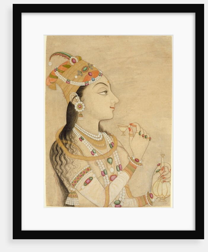 Idealized Portrait of the Mughal Empress Nur Jahan by School Mughal