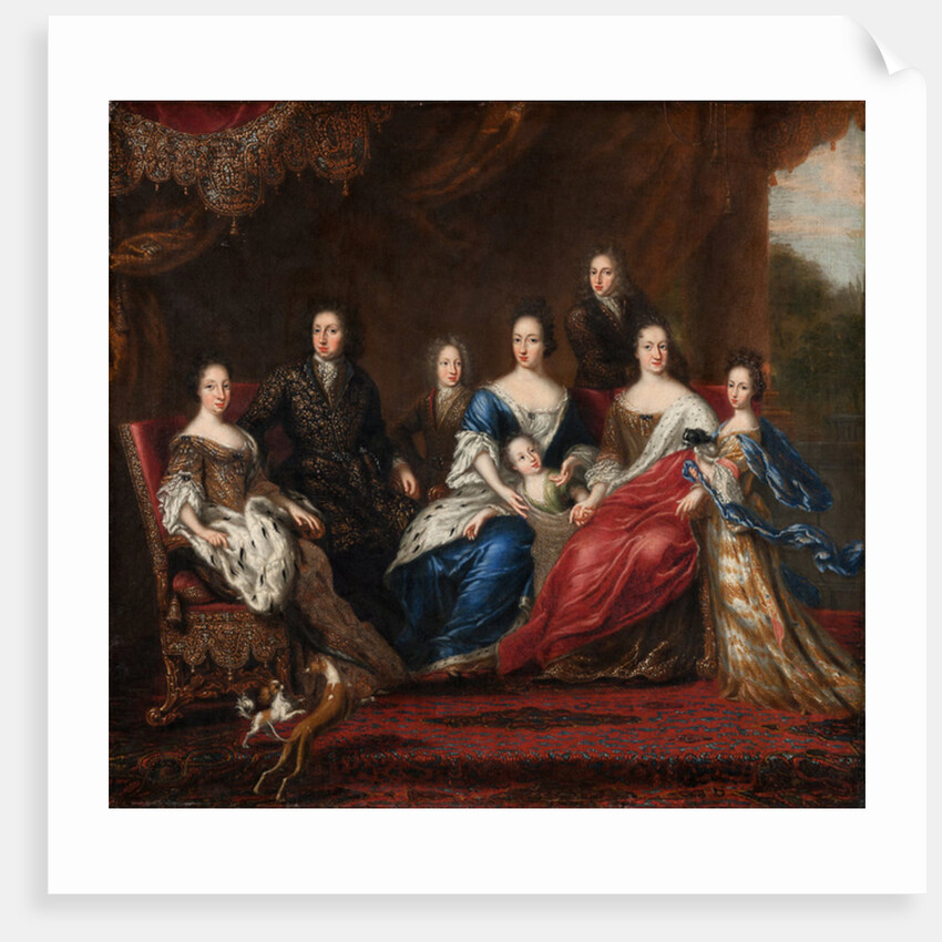 Charles XI’s family with relatives from the duchy Holstein-Gottorp, 1691 by David Klocker Ehrenstrahl