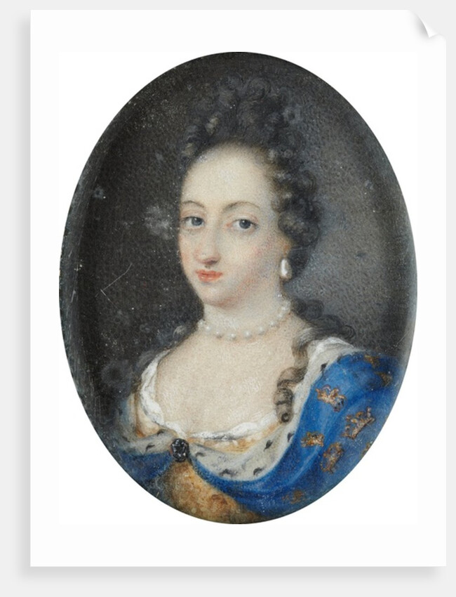 Miniature of Queen Ulrika Eleonora the Elder of Sweden, c.1680 by Unknown Artist