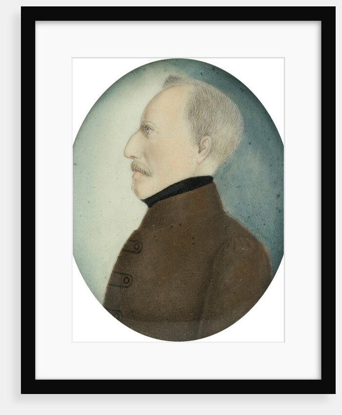 Miniature of “Colonel Gustafsson” former Gustav IV Adolf King of Sweden, c.1830 by Unknown Artist