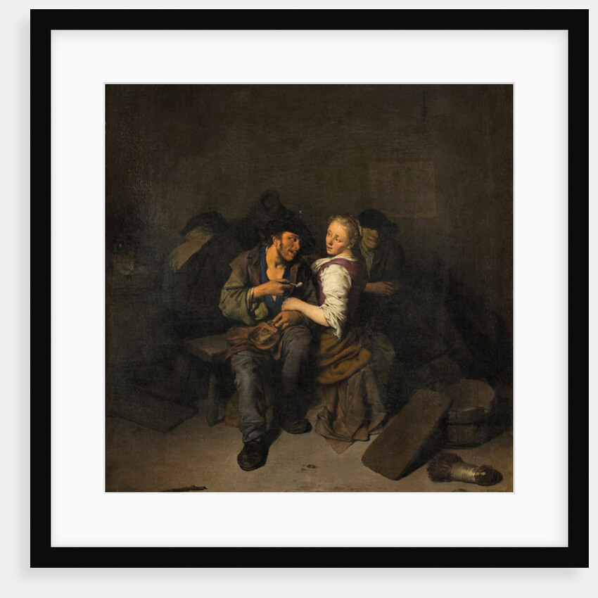 Young Couple in a Tavern, 1661 by Cornelis Bega