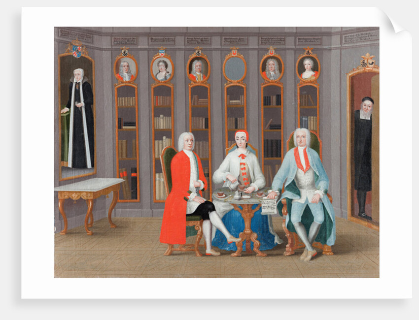The Stenbock family in their library at Rånäs, c.1740 by Carl Fredrik Svan