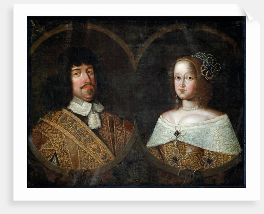 Frederick III of Denmark and his wife Sofia Amalia of Brunswick-Lyneburg, c.1643 by Unknown Artist
